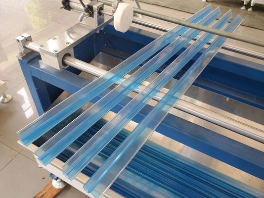 3 Extruder Transparent PVC Profile Extrusion Line Shelf Talker Extrusion Machine